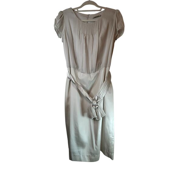 Deco Beige Silk Dress - Picture 12 of 16